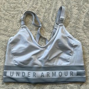 Gray Under Armour Sports Bra Medium